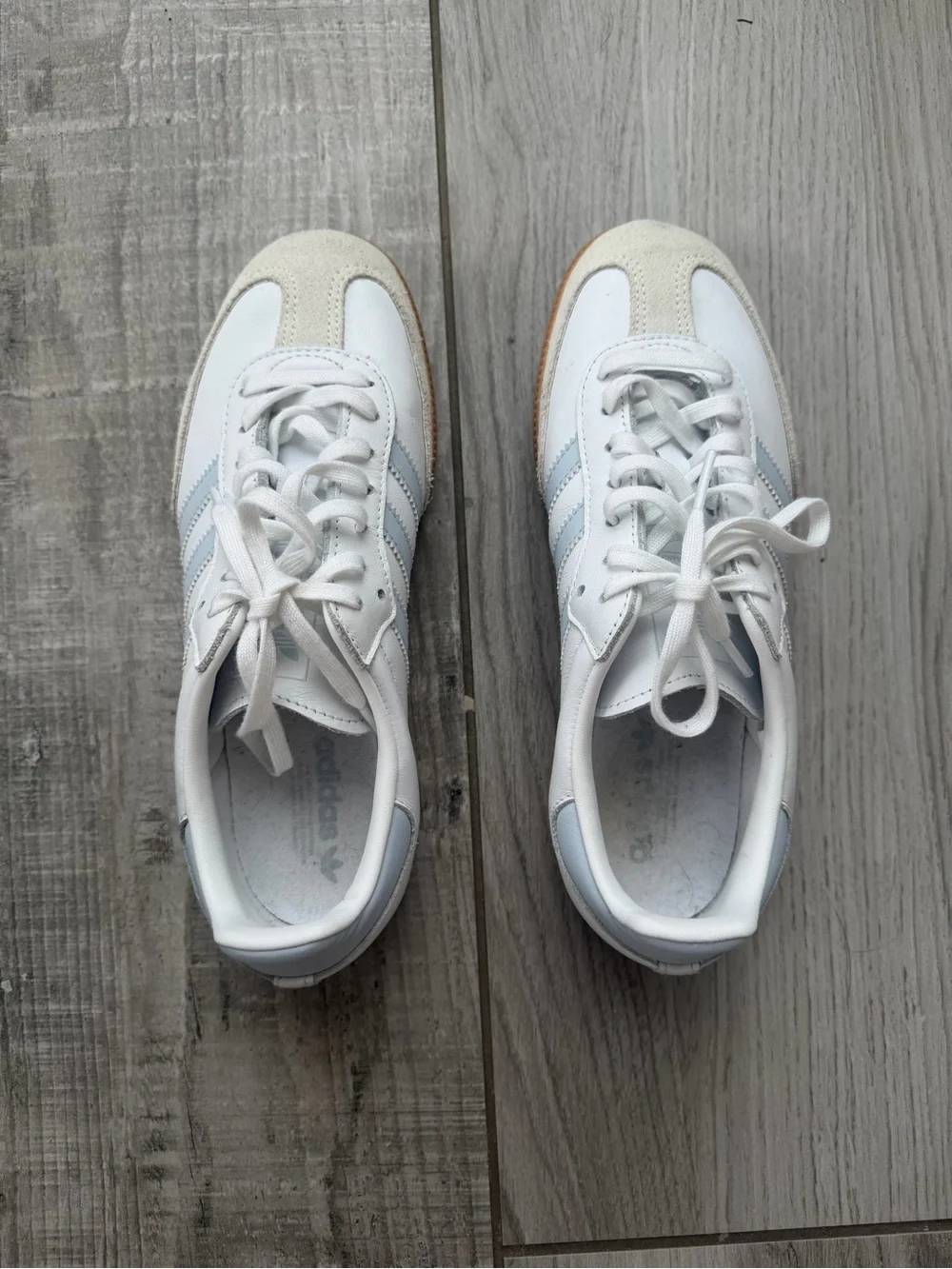 Adidas Samba OG White / Light Blue Sneakers